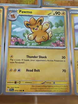 5x Pawmi Pawmo Pawmot Mini Collection Lot Pokemon TCG Lightning Type Set - Image 3