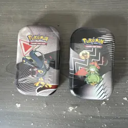 Lot Of 2 Pokemon TCG SV10.5 Black Bolt & White Flare Tin NEW! SEALED! - Image 1