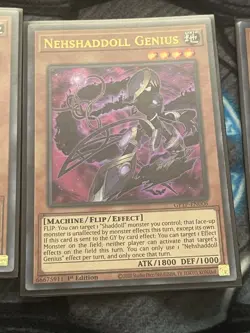 Yugioh 3x Nehshaddoll Genius GFTP-EN006 Ghosts from the Past 1st Edition - Image 2