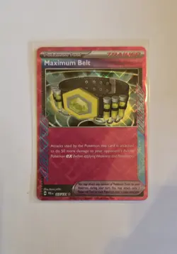 Pokemon Prismatic Evolutions Ace Spec Maximum Belt 117/131 NM - Image 1