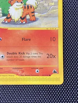Growlithe 62/144 Skyridge Common Regular Pokemon TCG LP - Image 4