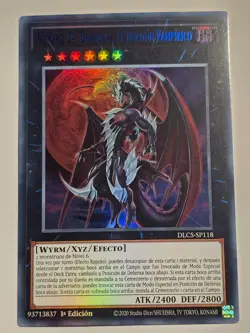 Number 24: Dragulas the Vampiric Dragon●Ultra Rare●YUGIOH●DLCS●SPANISH●MORALES - Image 1