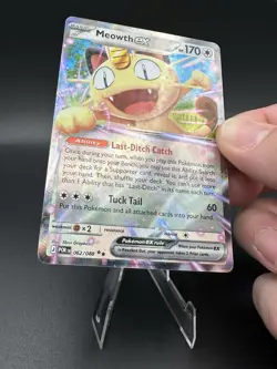 2026 Pokemon Meowth ex 062/088 ME03 Perfect Order Holo EN English - Image 3