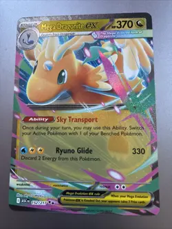 Mega Dragonite EX Ascended Heroes 152 Pokemon Card Near Mint Condition - Image 1