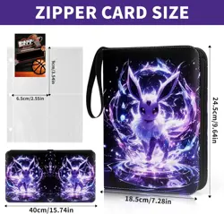 For Pokemon Card 4 Grids Trading Card Album, Card Collection Binder 400 Slots - Image 4