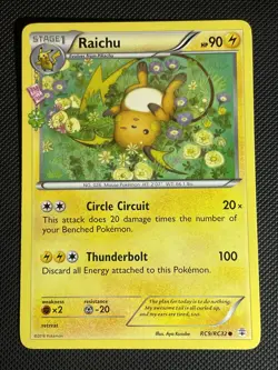 Pokemon Raichu RC9/RC32 Generations Radiant Collection LP - Image 1