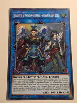 Ancient Warriors Oath - Double Dragon●YUGIOH●ROTD●SUPER RARE●SPANISH●1st●MORALES - Image 1