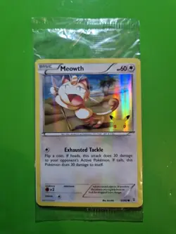 Meowth 53/83 Pokemon TCG Generations 20th Anniversary Stamp Promo Sealed Rare - Image 1