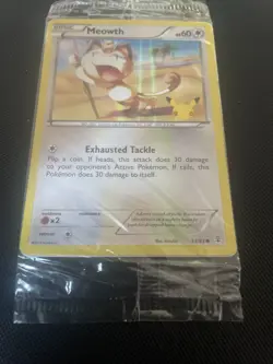 Meowth 53/83 Pokemon TCG Generations 20th Anniversary Stamp Promo Sealed Rare - Image 2