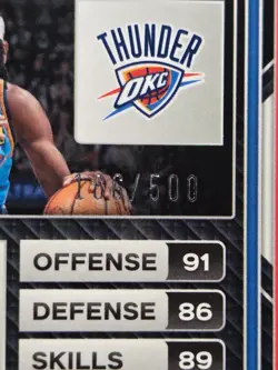 22-23 Panini Prizm Monopoly - Shai Gilgeous-Alexander #62 Gold Money Prizm /500 - Image 3