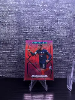 2021-22 Panini Obsidian Kylian Mbappe Red Flood 10/10 Shirt Number Match 1/1* - Image 1