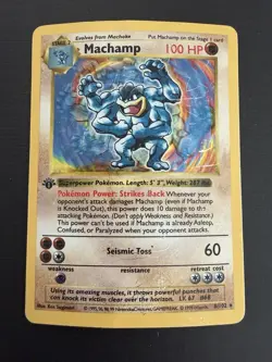Vintage 1999 Pokemon Holo Lot 7 Cards – Base Set Venusaur Machamp Clefairy WOTC - Image 4