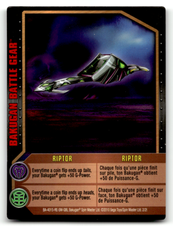 Bakugan Card - Riptor - Battle Gear - Gundalian Invaders - Image 1
