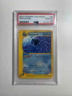 PSA 10 Tentacruel 38/147 Non Holo Rare Aquapolis e-Series WOTC 2003 Pokemon Card - Image 1