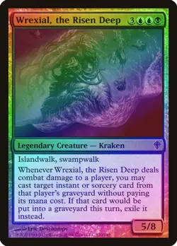 Wrexial, the Risen Deep FOIL Worldwake NM Blue Black Mythic Rare CARD ABUGames - Image 1