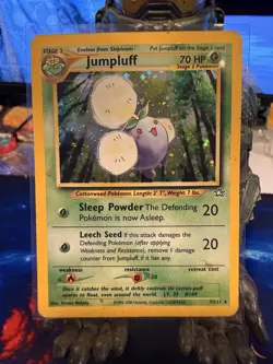 Jumpluff 7/111 Holo Rare Neo Genesis Pokemon Card LP - Image 1