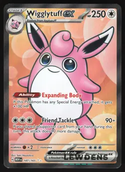 Wigglytuff ex - 187/165 - Full Art Ultra - Scarlet & Violet 151 - Pokemon Card 1 - Image 1