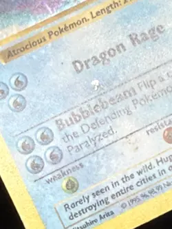 1999 Pokemon Shadowless Gyarados Holo 6/102 Base Set WOTC Card VG / LP 🔥📈 - Image 4