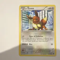 Pokemon Eevee Plasma Freeze 90/116 Regular Common Basic Card 60 HP Bite 30 - Image 1
