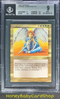 MTG Legends 1994 Gabriel Angelfire BGS 9.0 Mint Old School 93/94 - Image 1
