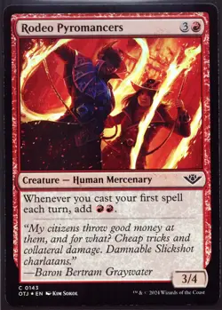 4x Rodeo Pyromancer - Outlaws at Thunder Junction OTJ - NM - Image 1
