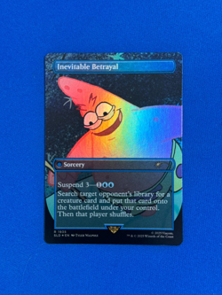 INEVITABLE BETRAYAL MAGIC THE GATHERING MTG SECRET LAIR SPONGEBOB FOIL 1935 - Image 1