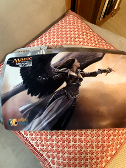 MTG Grand Prix Oakland 2013 Playmat "Seraph of the Sword" Illust. Jaimie Jones - Image 1