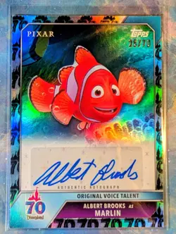 2025 Topps Disneyland 70th Ann. Albert Brooks Marlin Autograph /70 SSP Nemo - Image 1