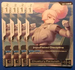 Iron-Fisted Discipline - GD01-119 - Playset (4x) - Gundam Card Game - English - Image 1