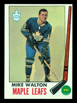1969-70 TOPPS NHL #50 Mike Walton NM TORONTO MAPLE LEAFS HOCKEY Card - Image 1
