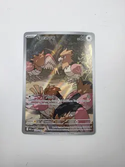 Spearow 151/132 Illustration Rare Holo – ME01 Mega Evolution Pokemon TCG (NM) - Image 1