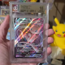 Pokemon Mew VMAX 114/264 Fusion Strike Ultra Rare Holo Beckett BGS 10 - Image 1