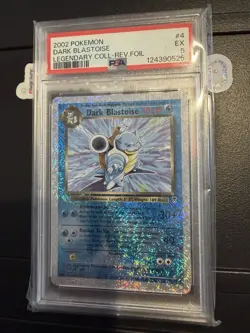 Pokemon Dark Blastoise Reverse Holo Legendary Collection 4/110 2002 PSA 5 - Image 1