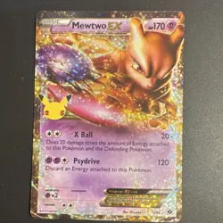 Pokemon TCG Mewtwo EX Celebrations Classic Collection Holo 54/99 170 HP 2012 - Image 1
