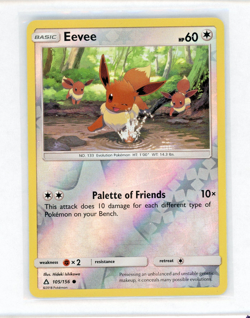 Pokemon Eevee Reverse Holo Common SM - Ultra Prism 105/156 NM - Image 1