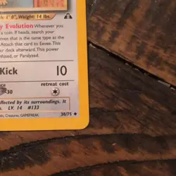 2001 Eevee 38/75 - Neo Discovery - Pokemon TCG NM - Image 3