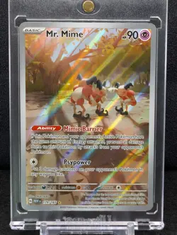 Pokemon TCG - Mr. Mime 179/165 Illustration Rare Scarlet & Violet 151 NM - Image 1