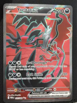 Pokemon TCG Perfect Order Yveltal EX Ultra Rare Full Art Foil 105/088 Holo - Image 1
