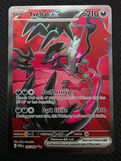 Yveltal EX 105/088 - Full Art Ultra Rare - Pokemon TCG - Perfect Order - NM - Image 1
