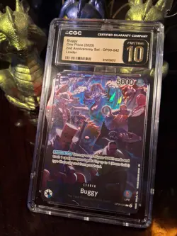 ✨2025 One Piece 2nd Anniversary Buggy LEADER ~ PRISTINE / PSA 10 ~ OP09-042 ✨ - Image 2