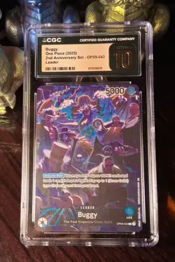 ✨2025 One Piece 2nd Anniversary Buggy LEADER ~ PRISTINE / PSA 10 ~ OP09-042 ✨ - Image 4