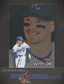 2025 Bowman's Best Bobby Witt Jr. #P-13 Pixel Portraits Kansas City Royals - Image 1