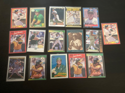 (16) Jose Canseco card lot including 1987 Topps Rookie cup. MLB. Oakland A’s - Image 1