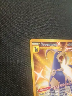 Pokemon TCG Houndoom Gold Secret Holo Rare Card 179/163 Battle Styles Full Art - Image 5