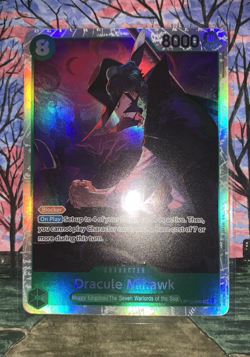 Dracula Mihawk SR OP12-030 Legacy of Master ONE PIECE Card Game NM - Image 1