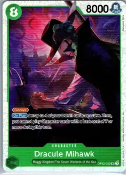 Dracula Mihawk SR OP12-030 Legacy of Master ONE PIECE Card Game NM - Image 2