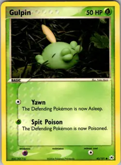 Gulpin - Hidden Legends - HL 62/101 - VINTAGE single MP to HP Pokemon Card - Image 1