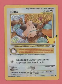 CLEFFA HOLO 20/111 Pokemon Celebrations 25th Anniversary Card - Image 1