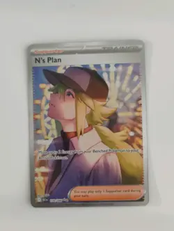 Rare N's Plan Black Bolt Trainer SIR Pokemon Trading Card Special Illustration - Image 1