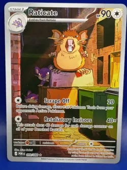 Pokemon TCG Raticate 099/088 Perfect Order Illustration Rare NM Card - Image 1